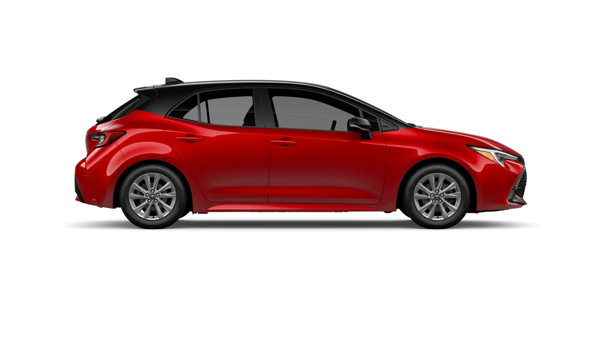 New 2027 Finish Line Red with Black roof Toyota SE image 12