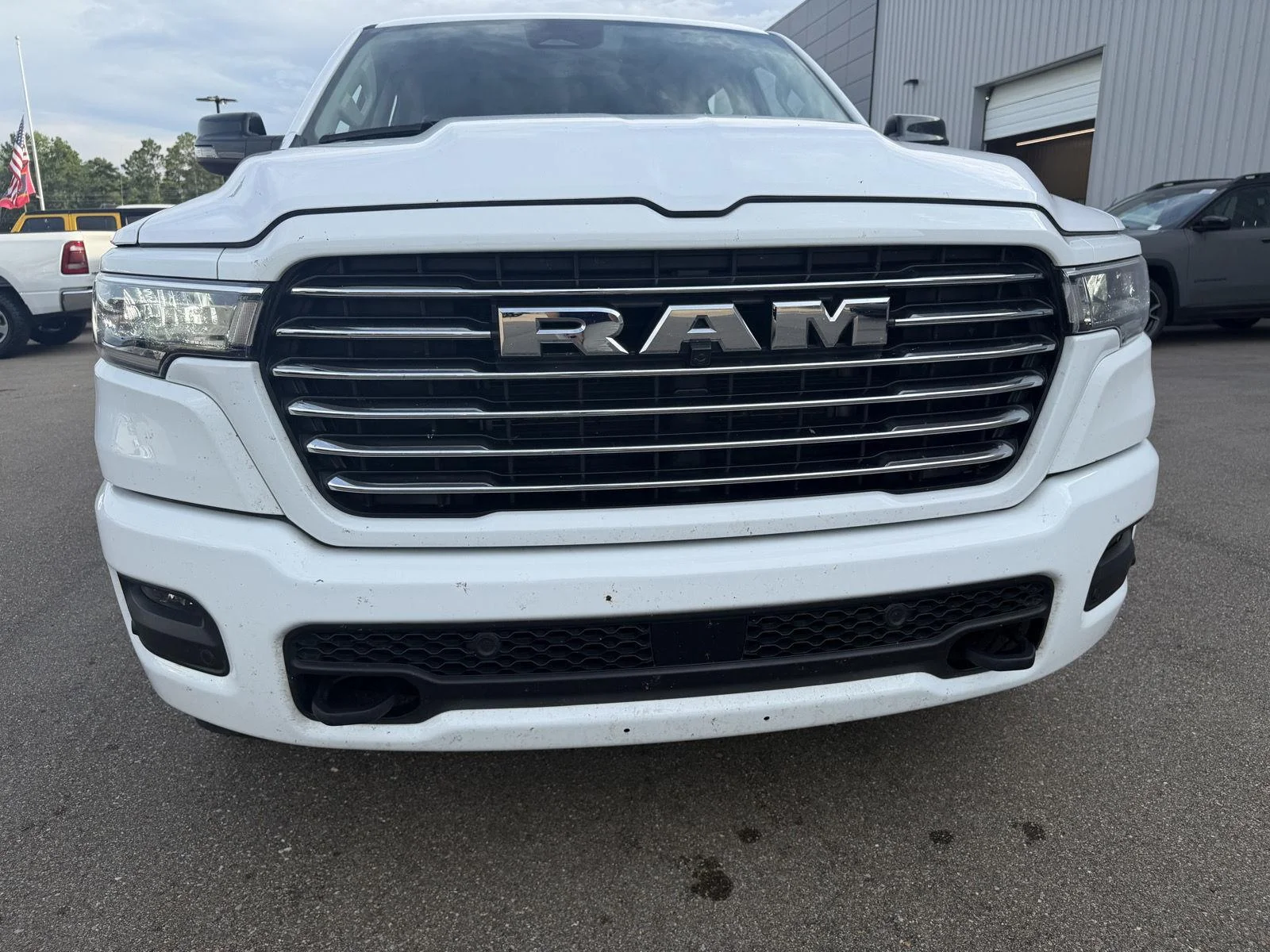 Used 2025 Bright White Clearcoat Ram Laramie image 25