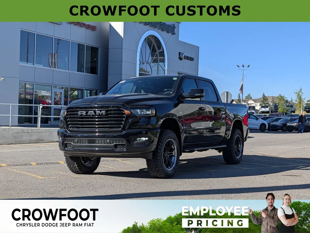 New 2026 Black RAM Sport - - LIFT KIT - FUEL WHEELS - OFFROAD RUNNING BOARDS - Remote Start - Tow Hitch image 1