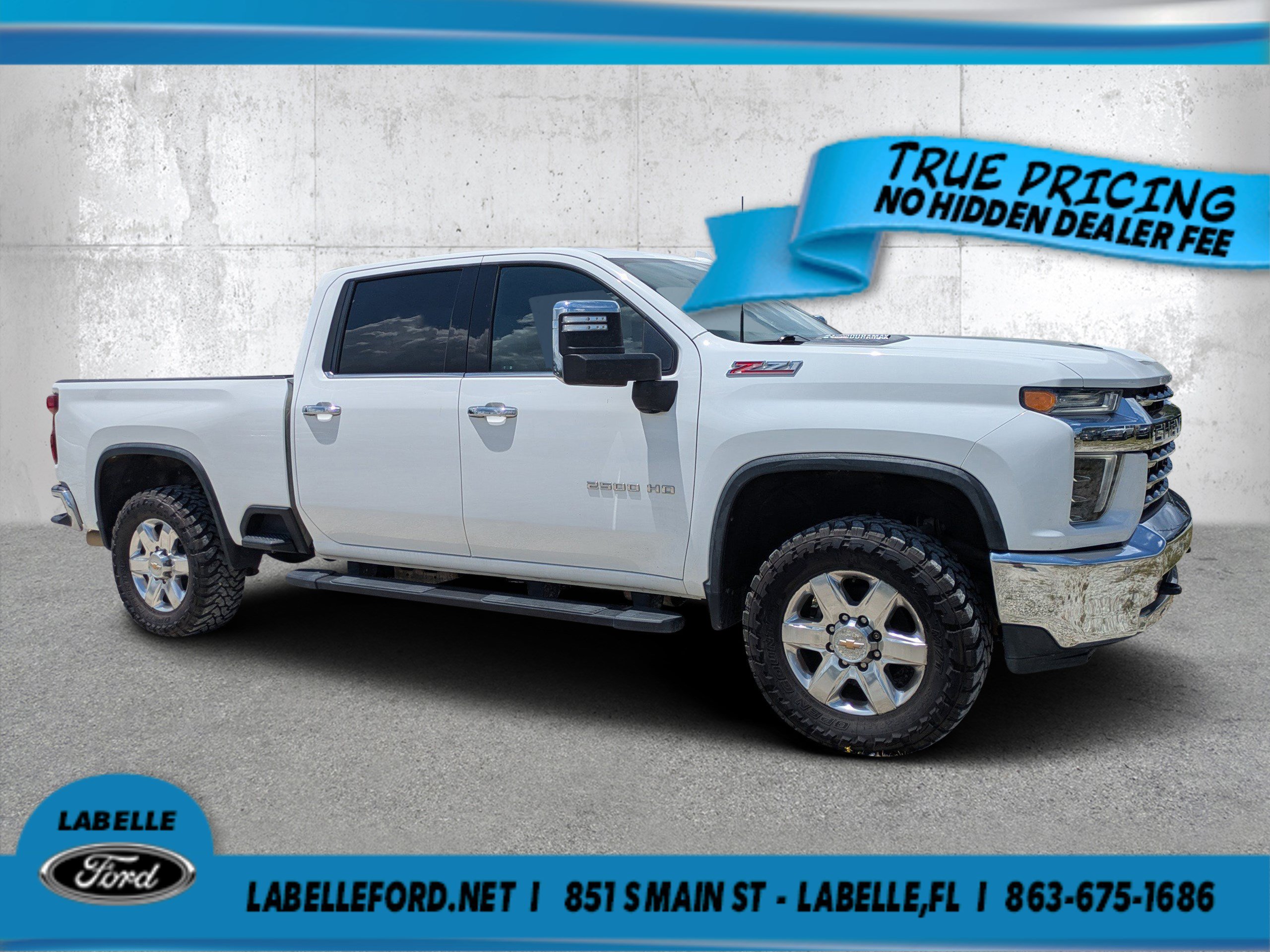 Used 2021 Summit White Chevrolet LTZ image 1
