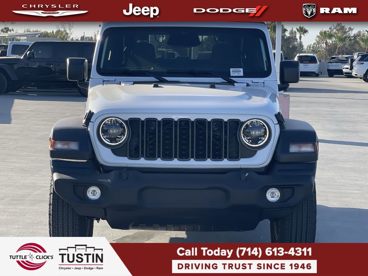 New 2026 Bright White Clear-Coat Exterior Paint Jeep Sport S image 2
