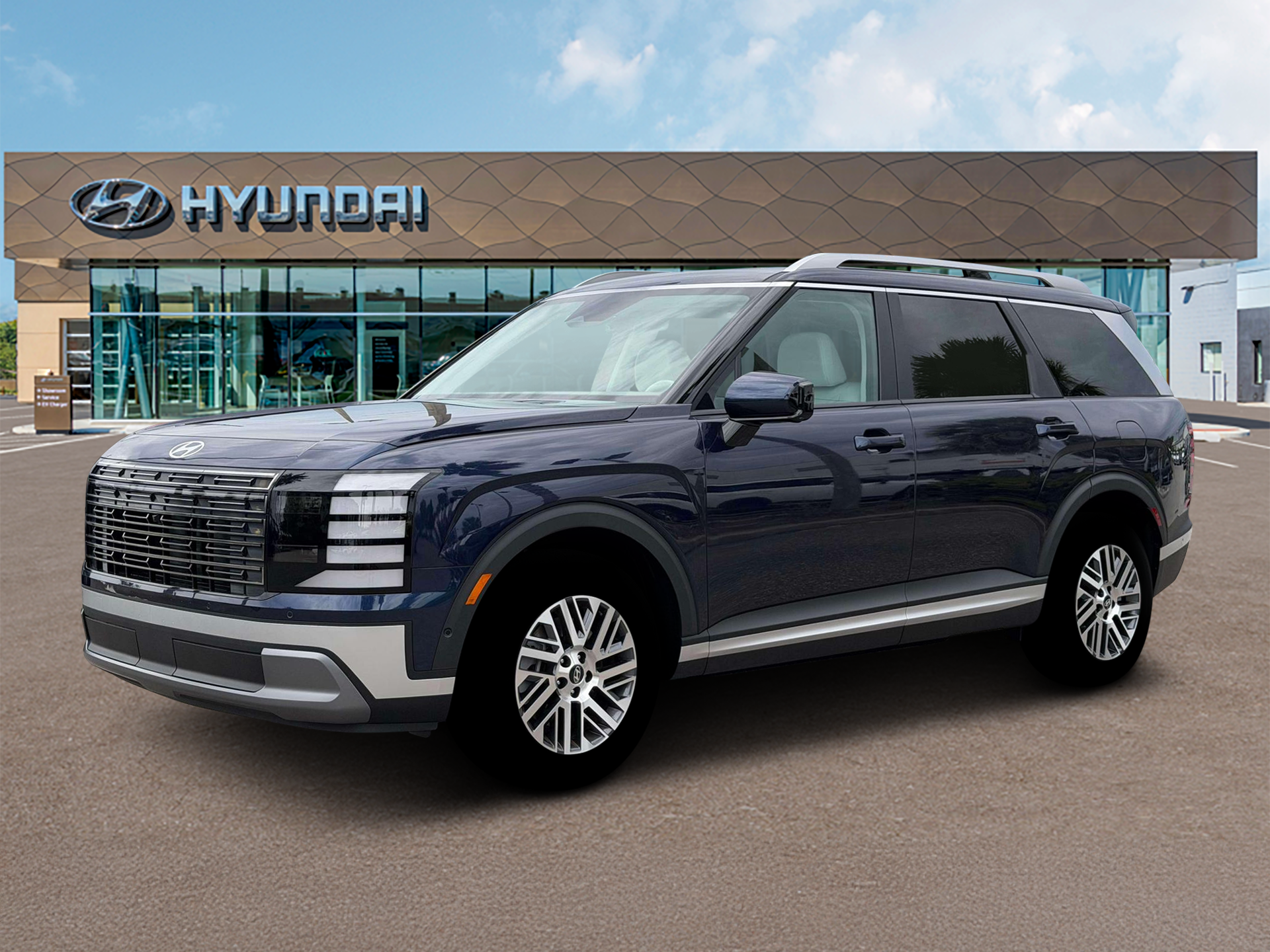 New 2026 Blue Hyundai SEL Premium AWD image 2