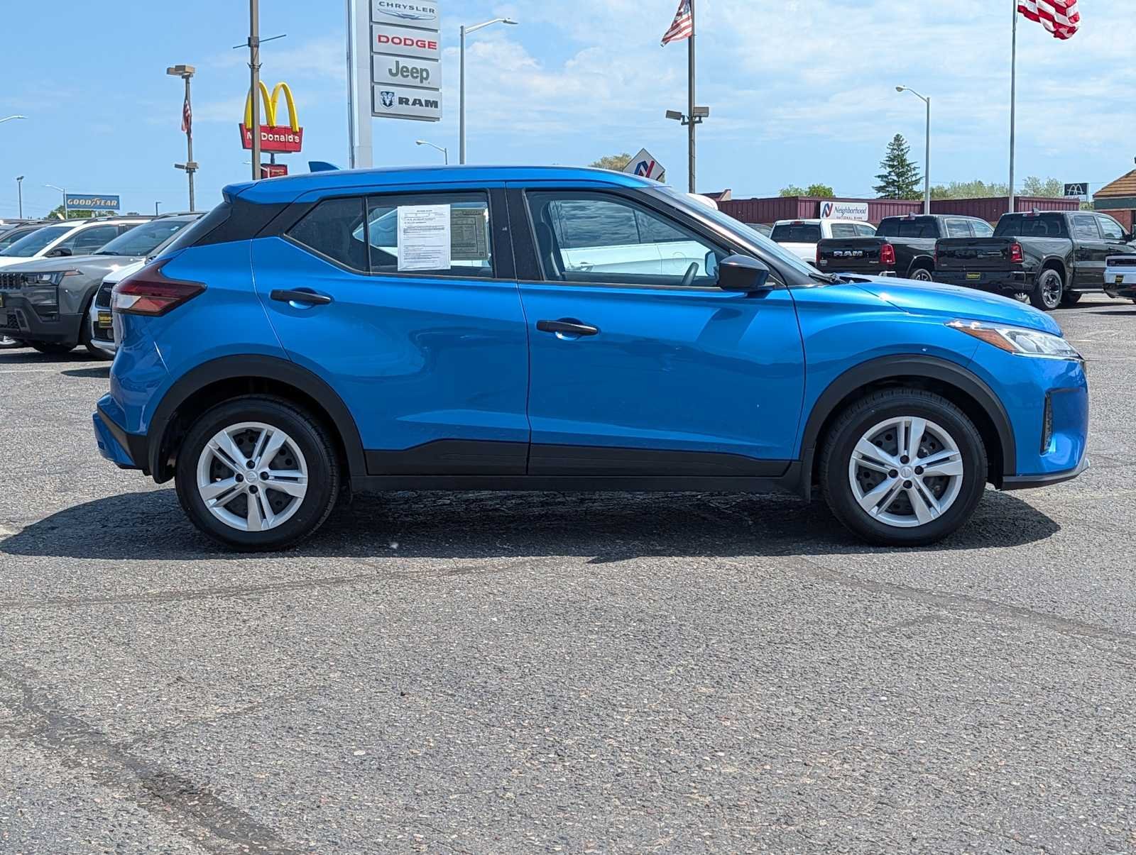 Used 2024 Electric Blue Metallic Nissan S image 8