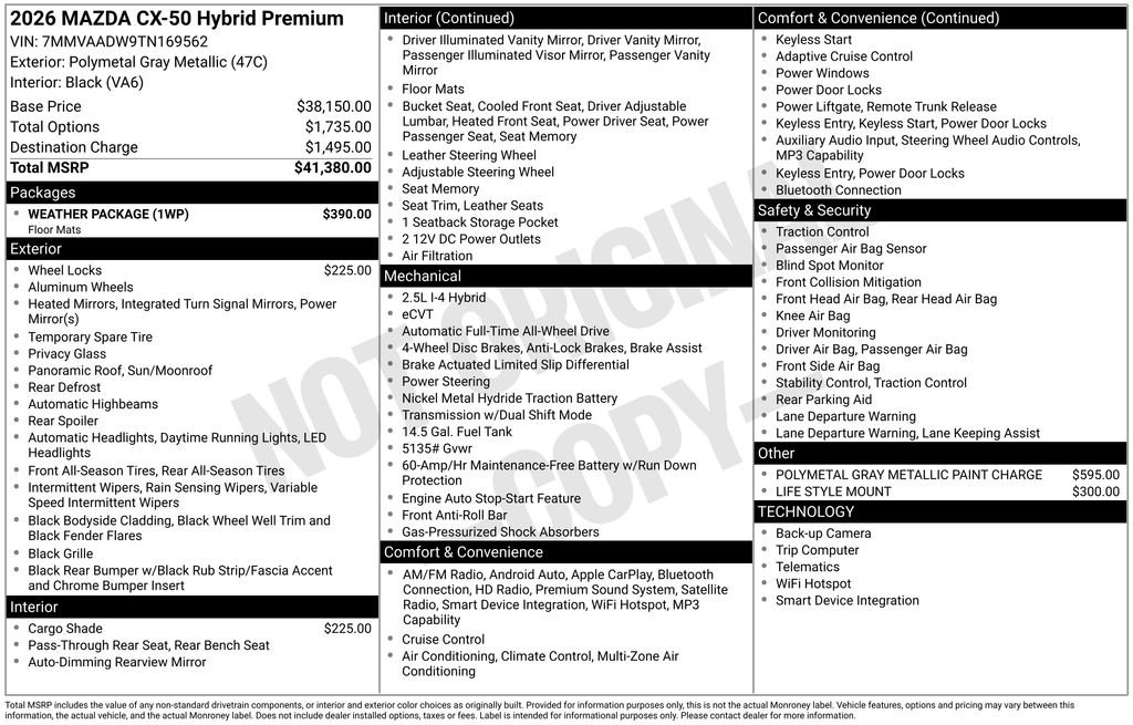 New 2026 Polymetal Gray Metallic Mazda Premium AWD image 4