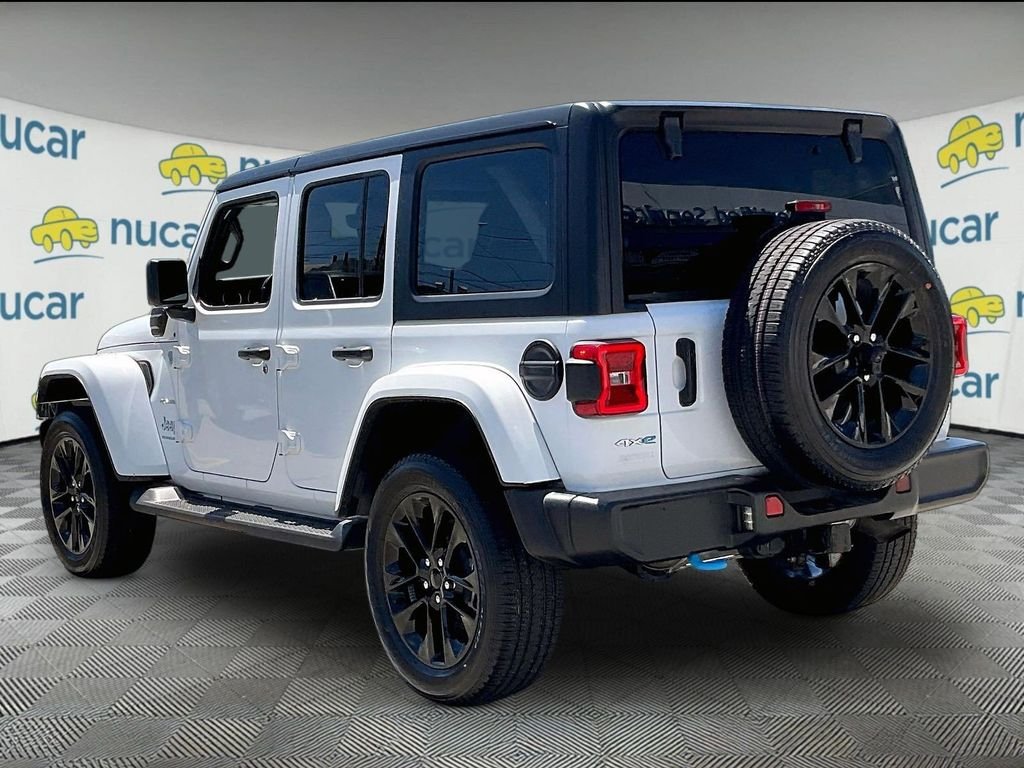 Used 2023 White Jeep Sahara 4xe image 4