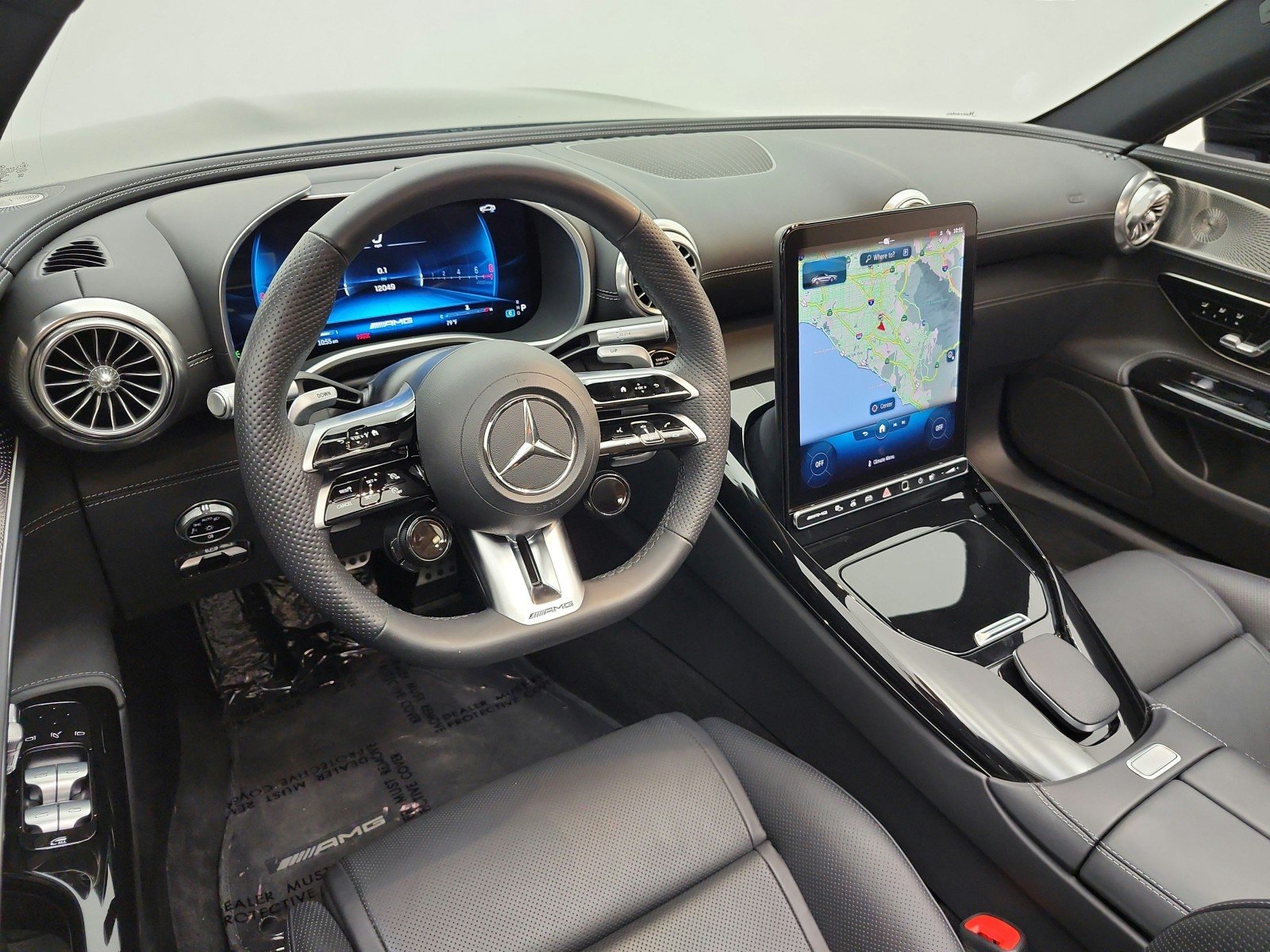 Certified Used 2022 Obsidian Black Metallic Mercedes-Benz AMG® SL 55 Roadster image 14