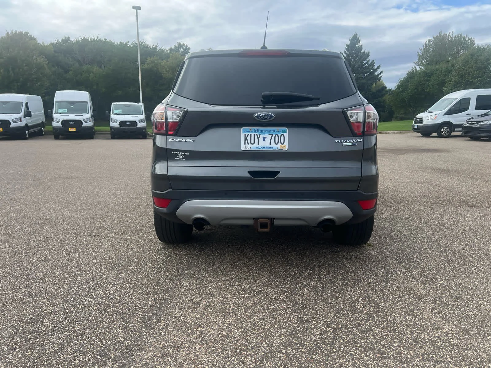 Used 2017 Magnetic Metallic Ford Titanium image 10