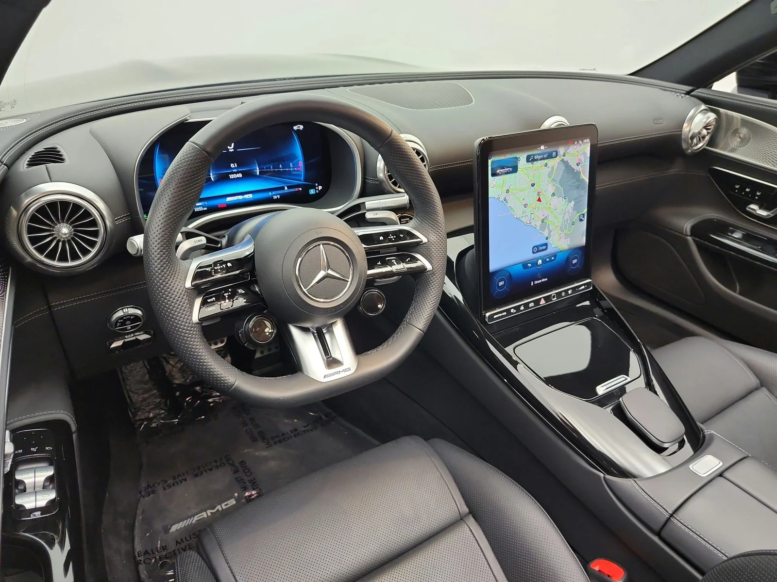 Certified Used 2022 Obsidian Black Metallic Mercedes-Benz AMG® SL 55 Roadster image 14