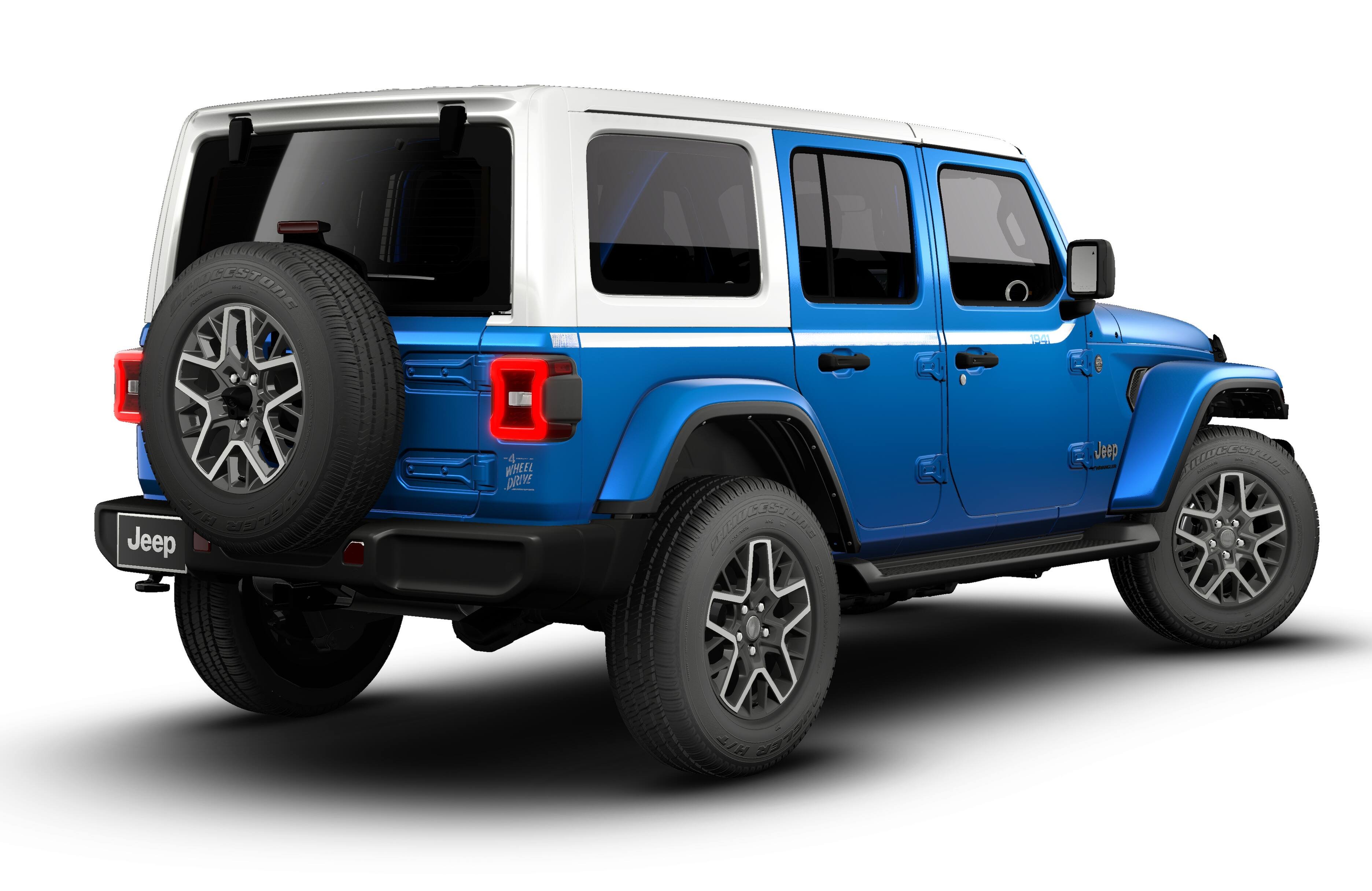 New 2026 Hydro Blue Pearl-Coat Exterior Paint Jeep Sahara image 14