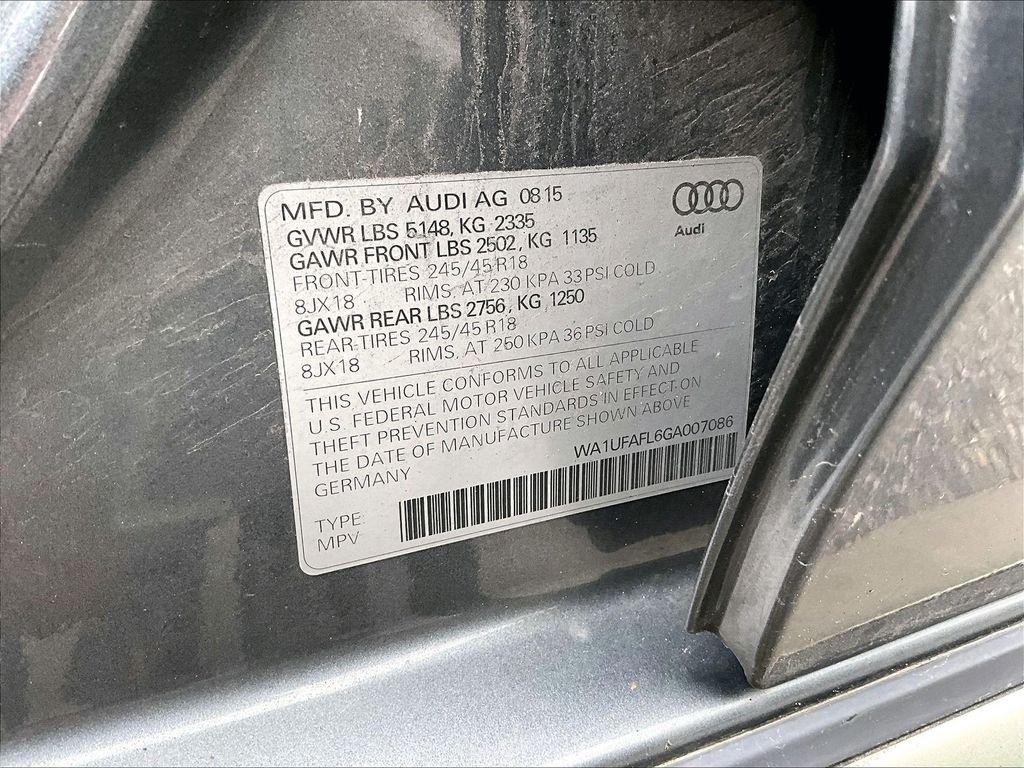 Used 2016 Monsoon Gray Metallic Audi 2.0T Premium Plus image 35