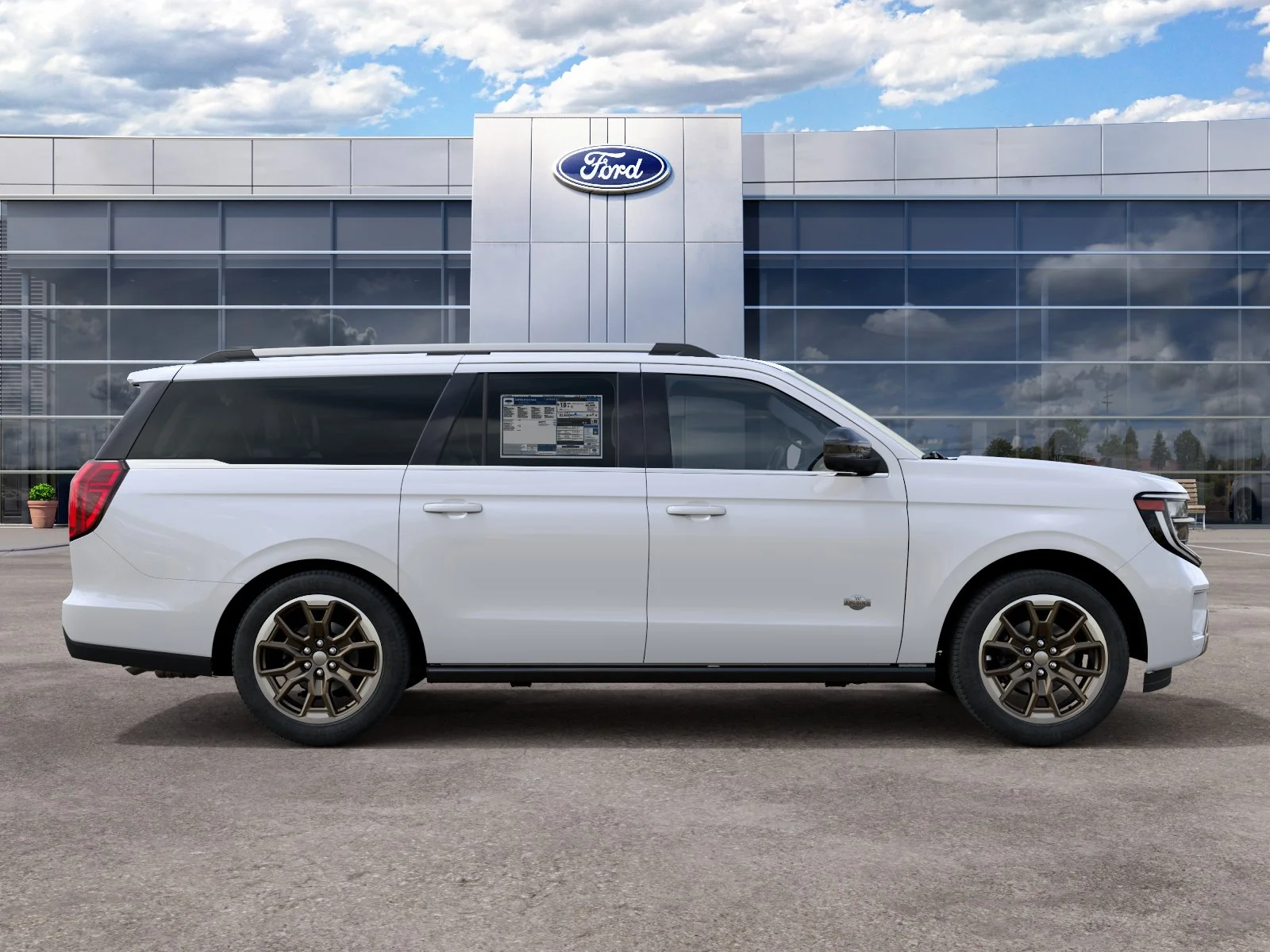 New 2027 Star White Metallic Tri-Coat Ford MAX King Ranch image 5