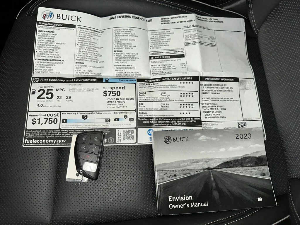 Used 2023 Moonstone Gray Metallic Buick Essence image 4