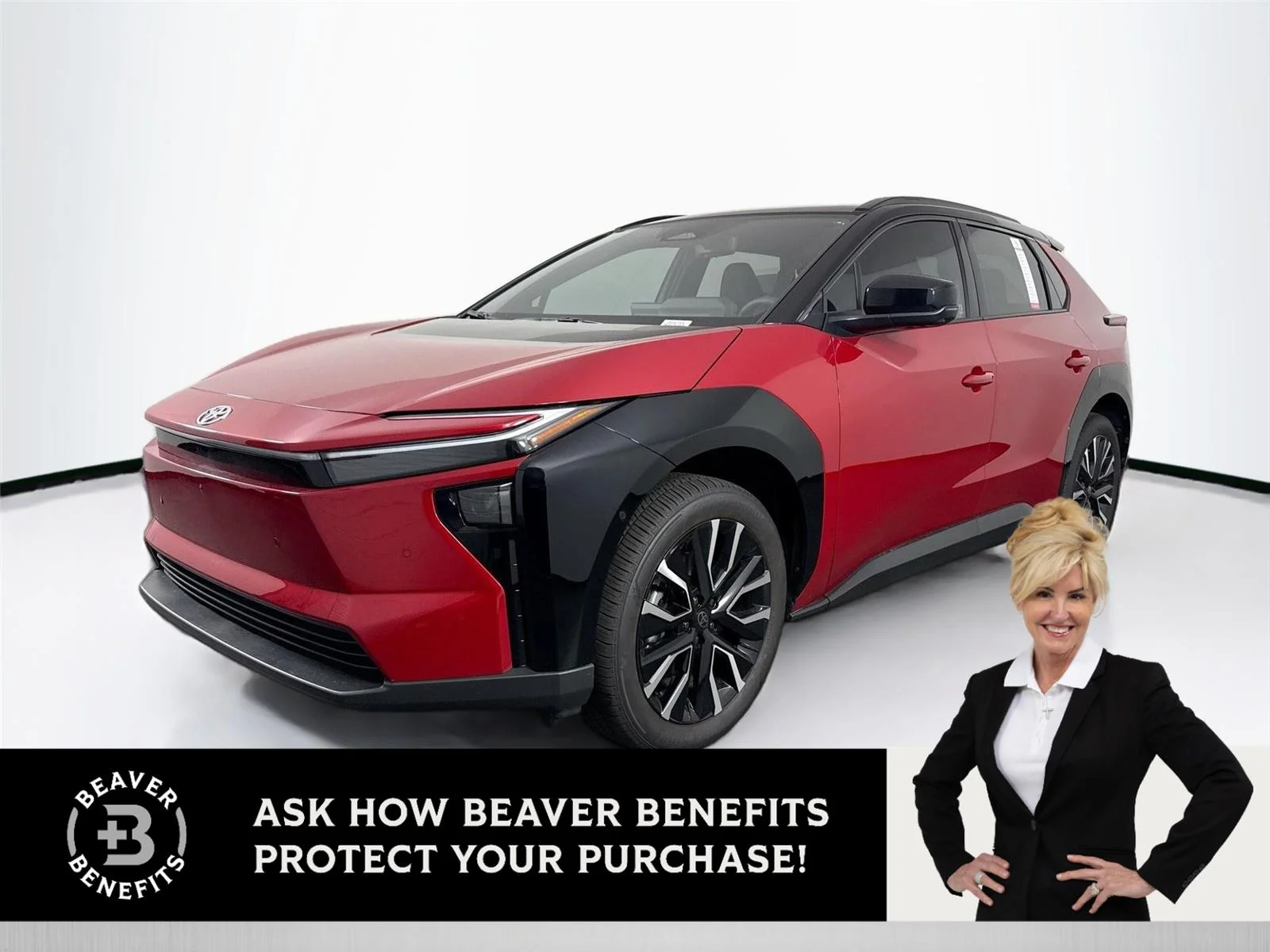 Supersonic Red with Midnight Black Metallic roof 2026 Toyota bZ Limited FWD SUV / Crossover Front-Wheel Drive