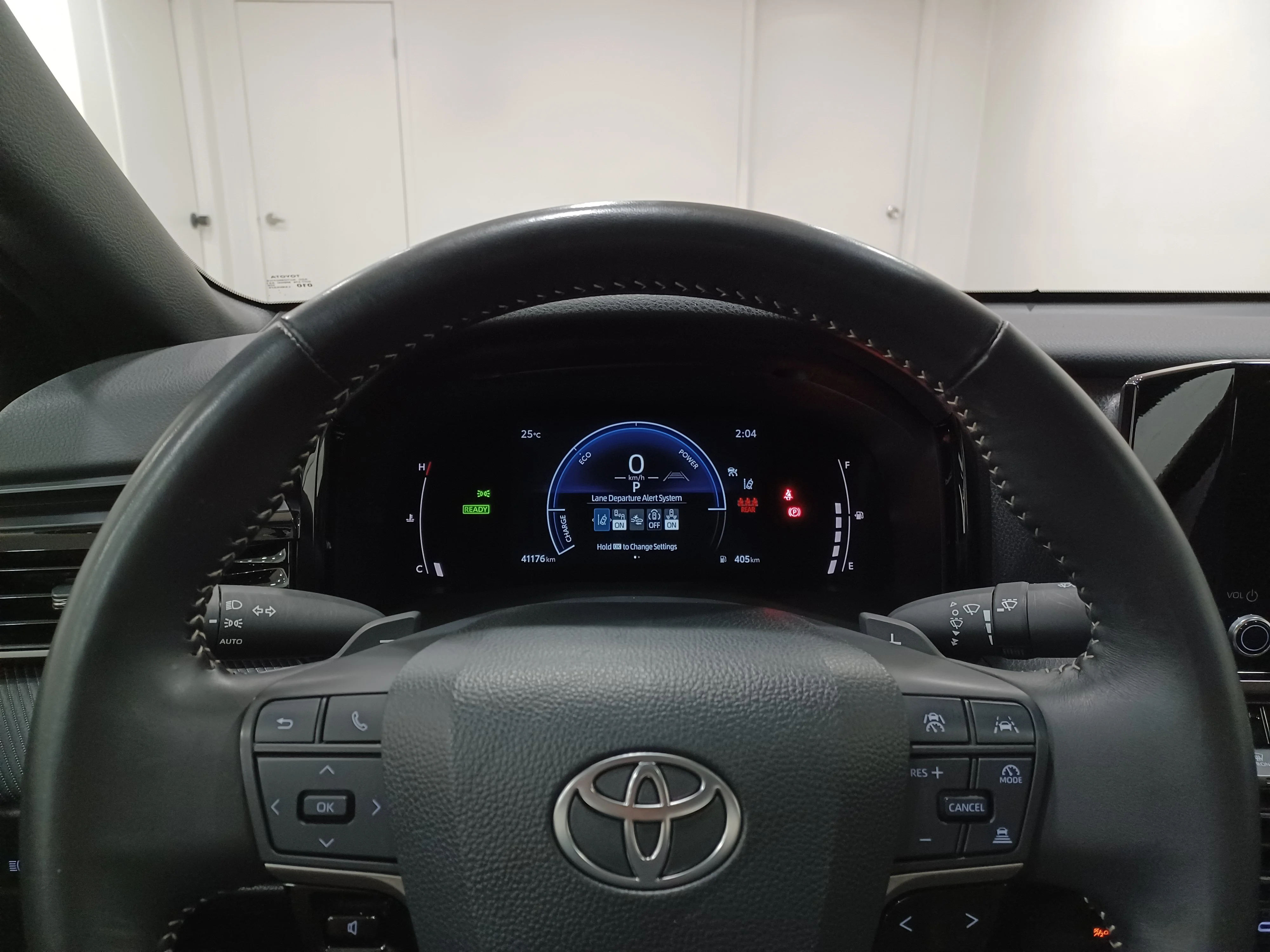 Certified Used 2025 Midnight Black Metallic Toyota SE Hybrid AWD*Great on Fuel! | Adaptive Cruise | Htd Leather | Sunroof | Htd Wheel | Lane Keeping image 15
