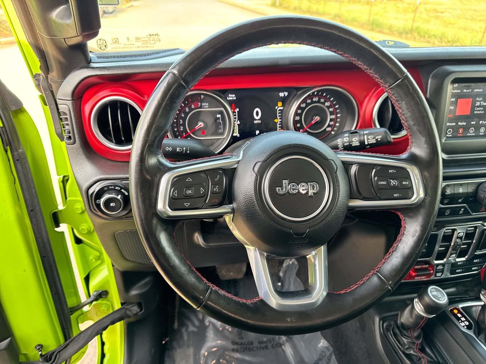 Used 2021 Gecko Clearcoat Jeep Unlimited Rubicon image 14