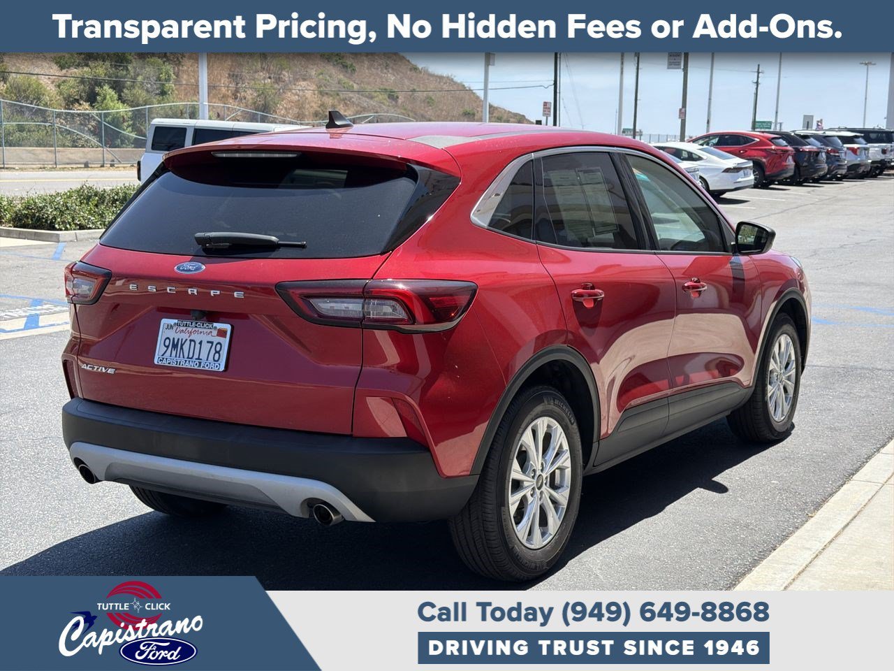 Used 2023 Rapid Red Metallic Tinted Clearcoat Ford Active image 13