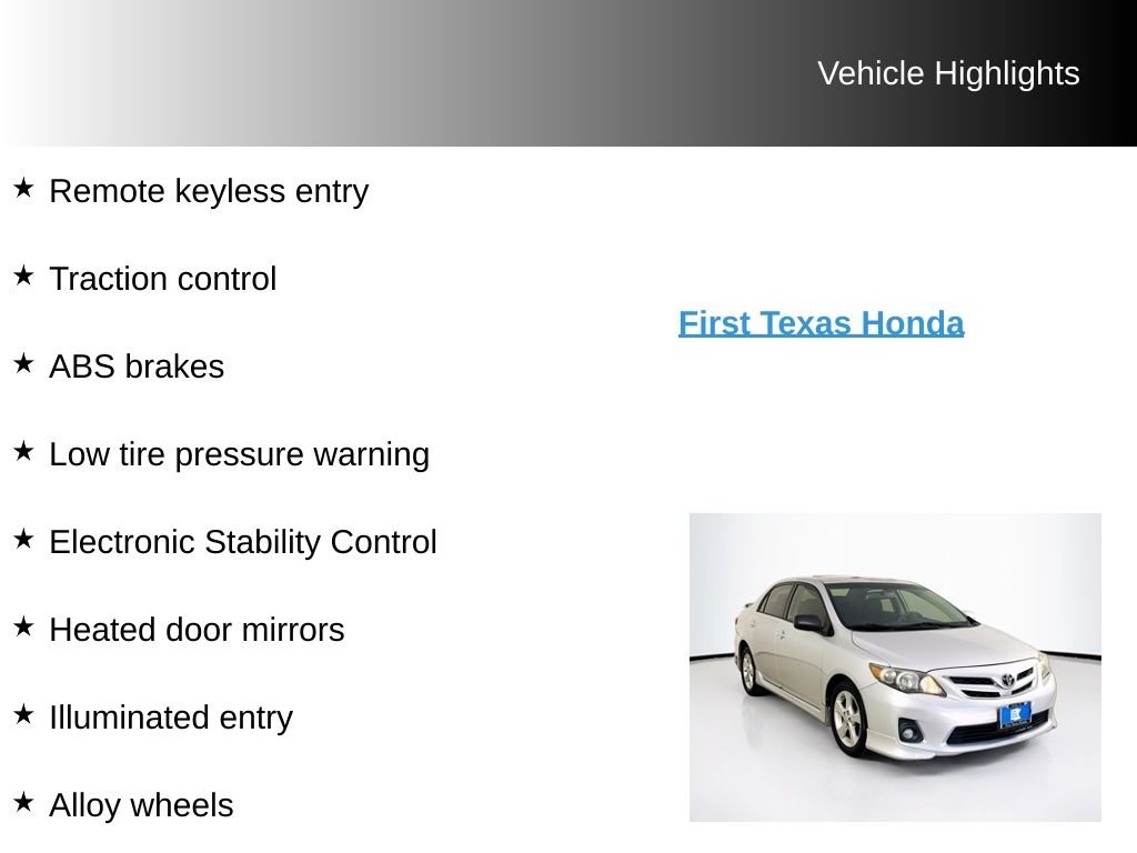 Used 2012 Classic Silver Metallic Toyota S image 9