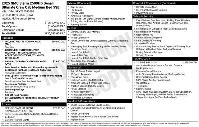 2025 GMC Sierra 2500 HD Denali Ultimate