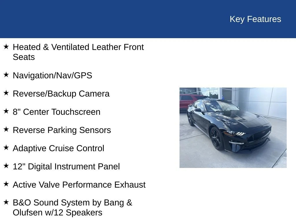 Certified Used 2022 Shadow Black Ford GT Premium image 32