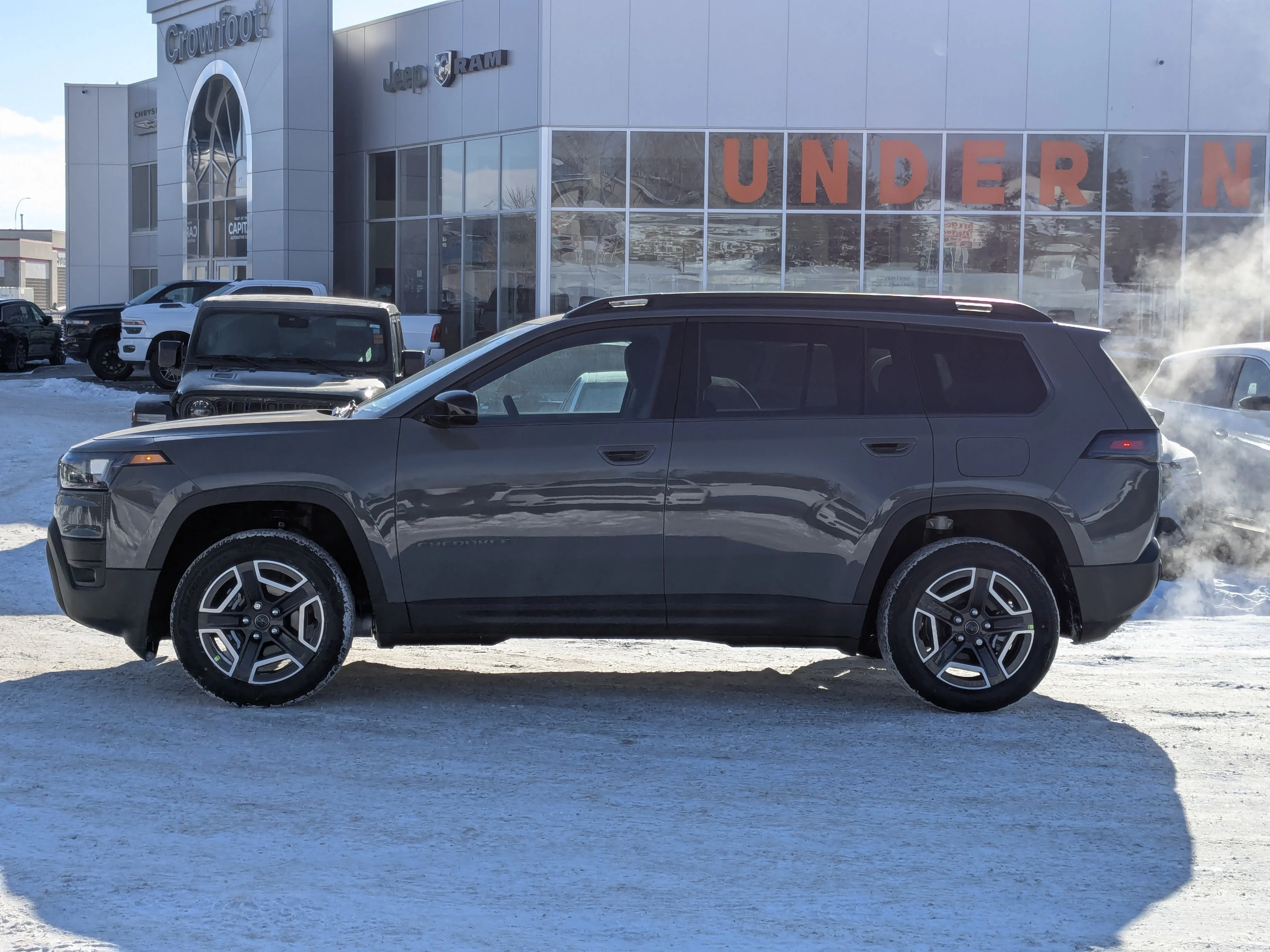 New 2026 Grey Jeep Laredo - - Adaptive Cruise - 12.3 Display - Heated Seats/Wheel - Compact Spare Tire & More image 5