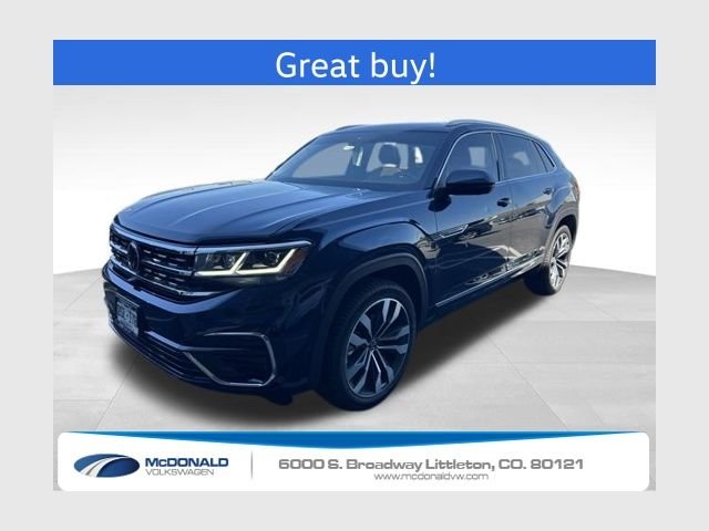 Used 2023 Blue Volkswagen 3.6L V6 SEL Premium R-Line image 1