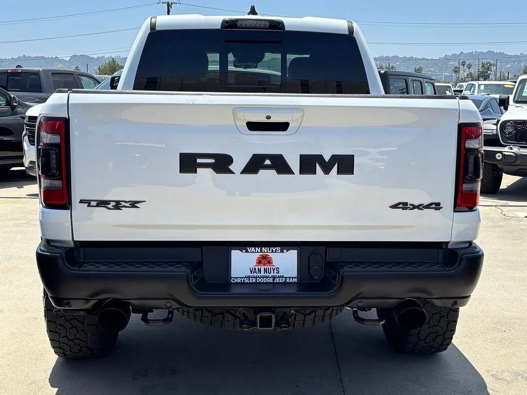 Used 2022 Bright White Clear Coat Ram TRX image 4
