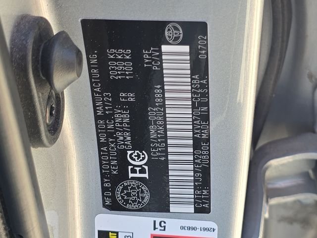 Certified Used 2024 Silver Toyota SE image 15