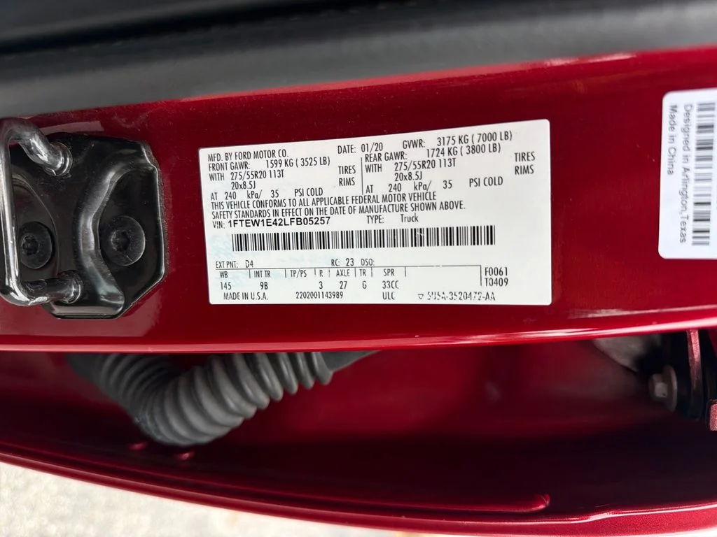 Used 2020 Red Ford Platinum image 34