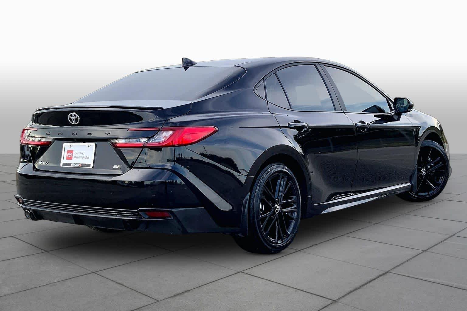 Certified Used 2025 Midnight Black Metallic Toyota SE image 13