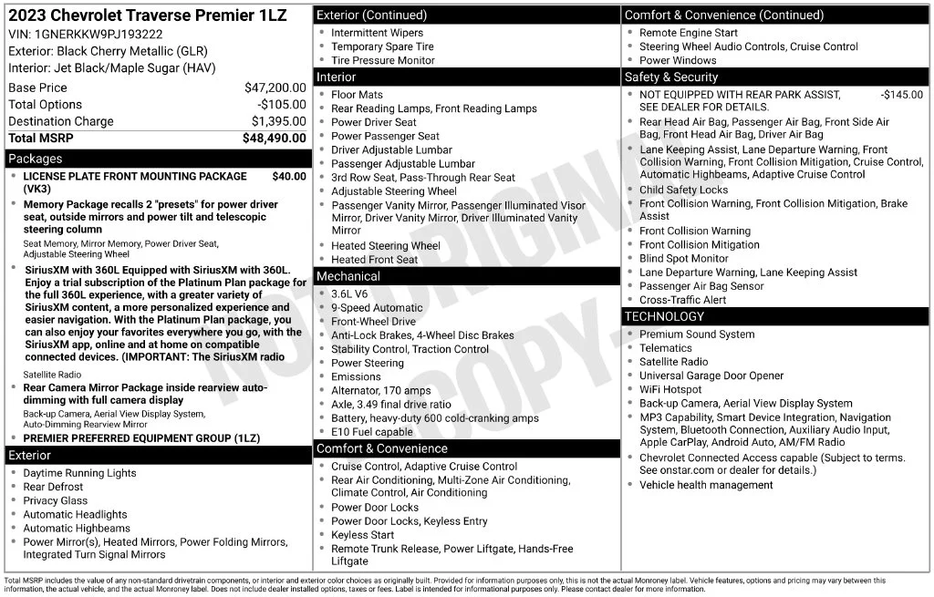 Used 2023 Red Chevrolet Premier image 10