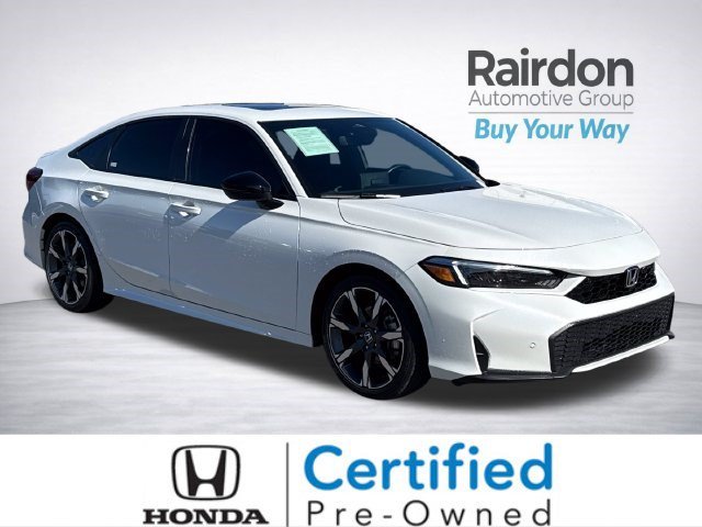 Certified Used 2025 Platinum White Pearl Honda Sport Touring image 1