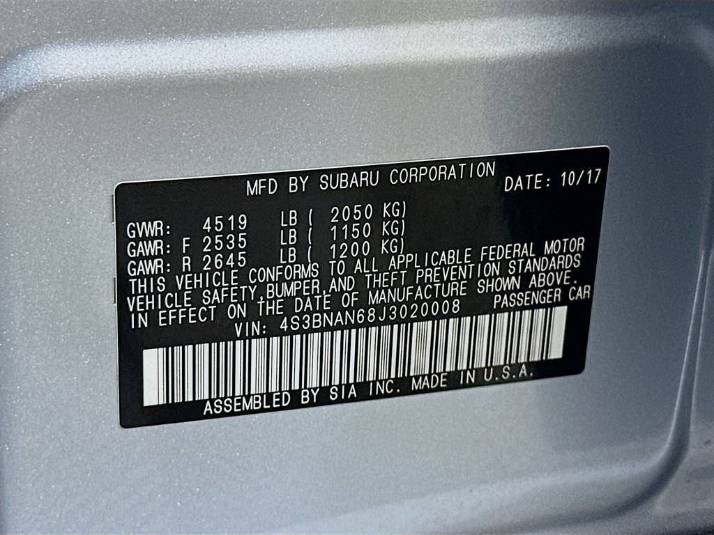 Used 2018 Silver Subaru 2.5i image 33