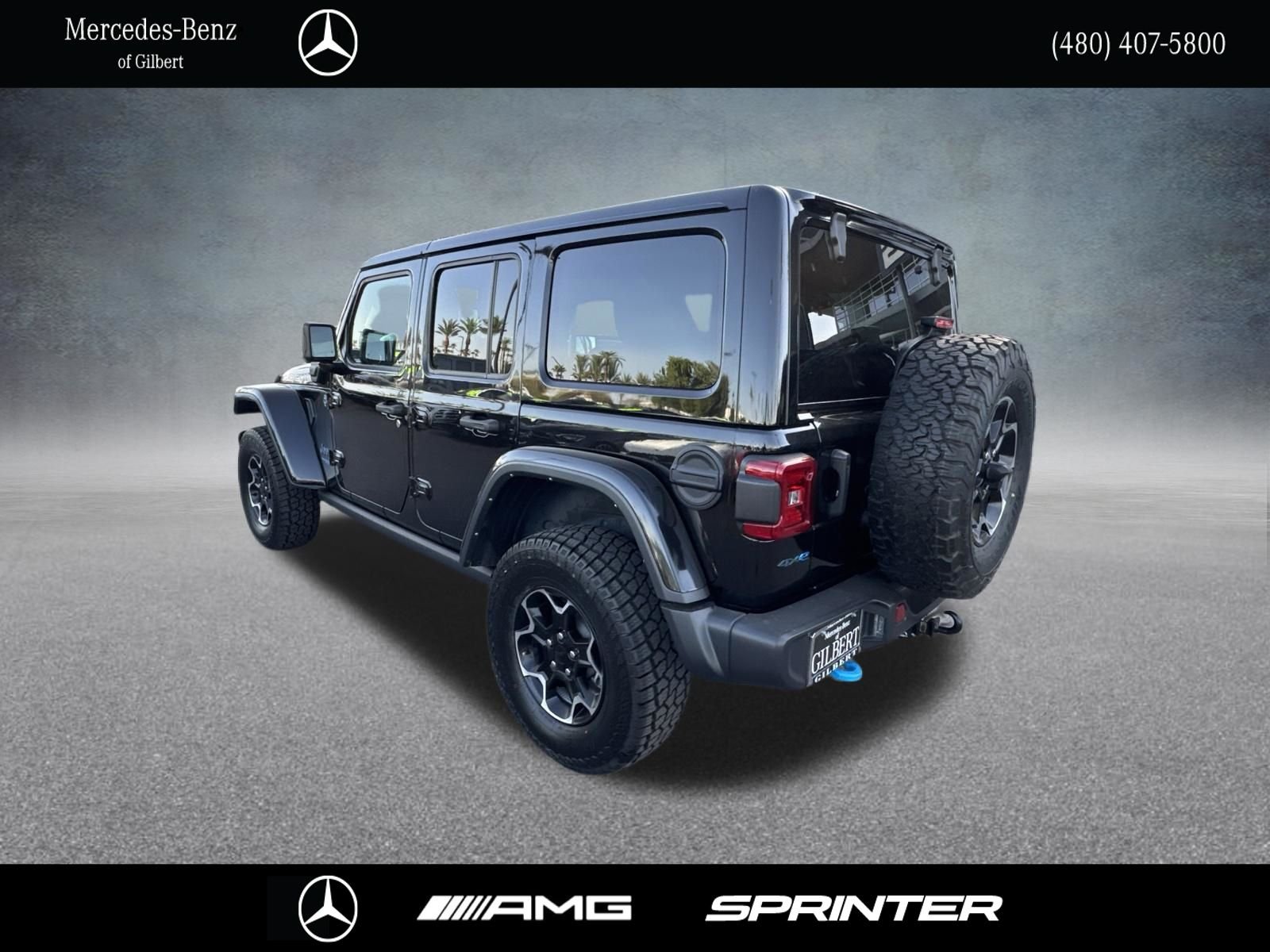 Used 2022 Black Jeep Unlimited Rubicon 4xe image 3