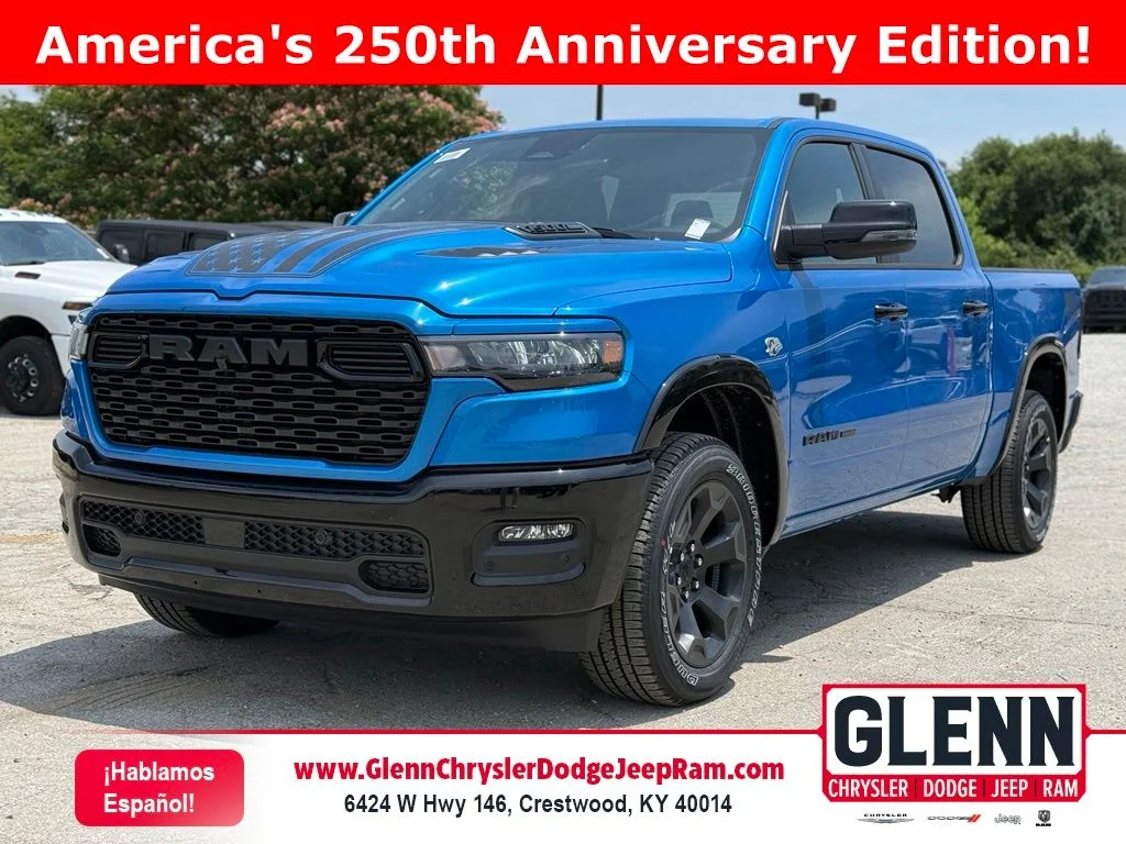 New 2026 Hydro Blue Pearl-Coat Exterior Paint RAM Big Horn/Lone Star image 1
