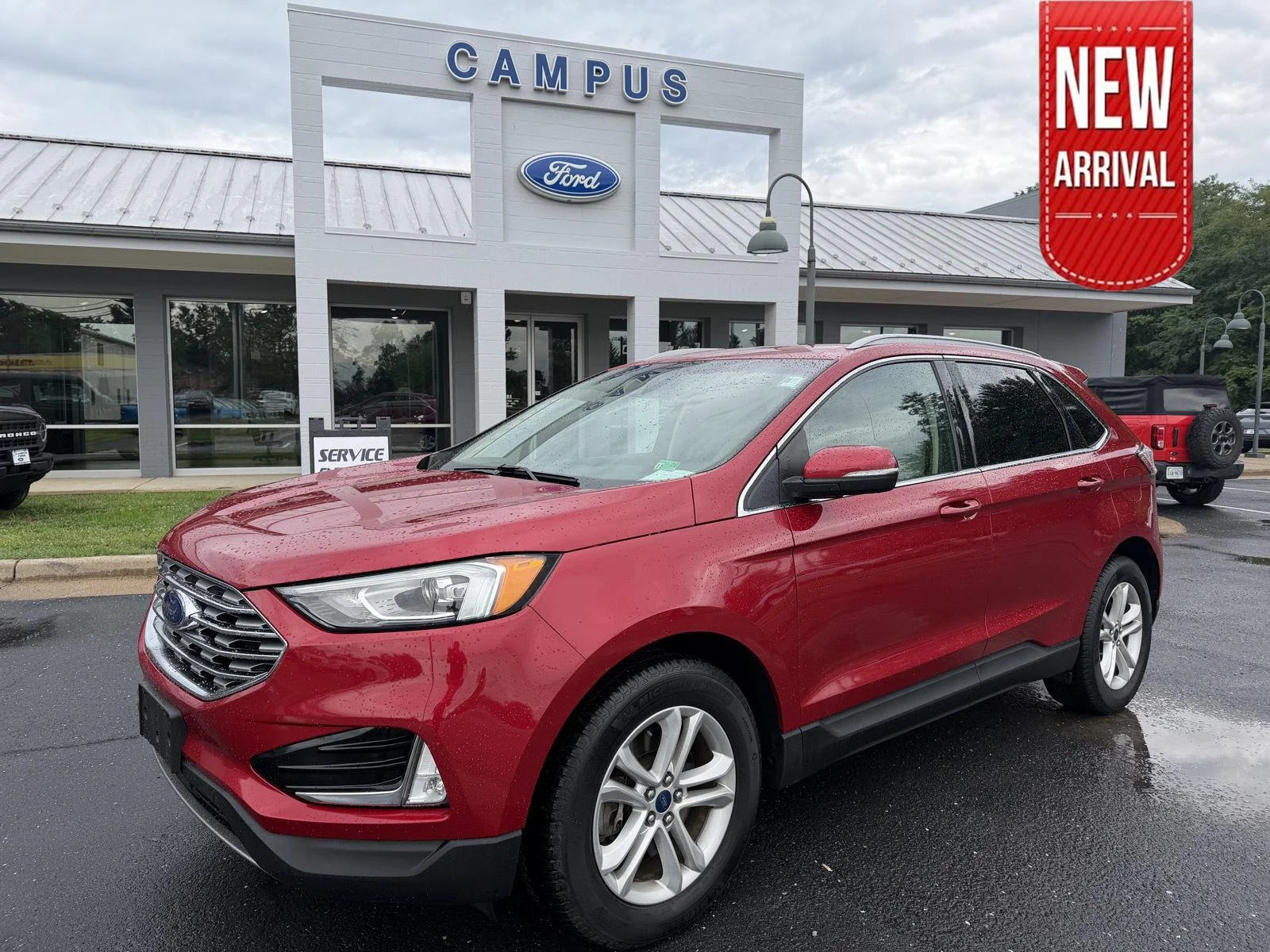 Used 2020 Rapid Red Metallic Tinted Clearcoat Ford SEL image 1