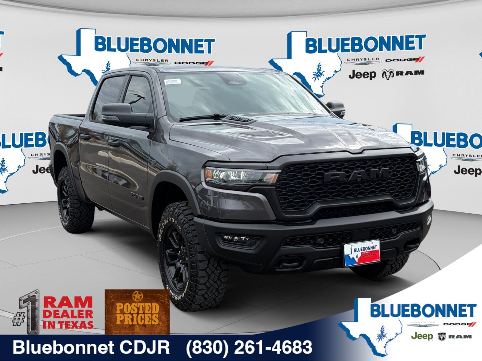 New 2027 Granite Crystal Metallic Clear-Coat Exterior Paint RAM Rebel image 3