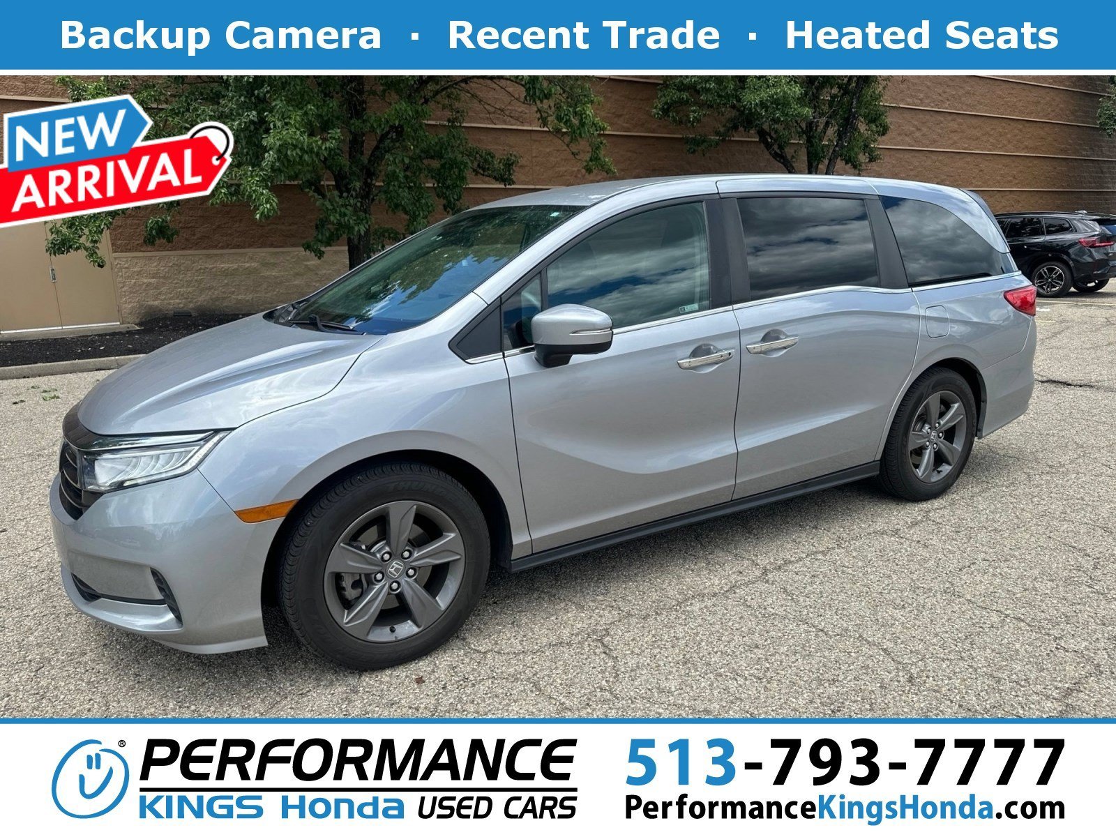 Used 2021 Lunar Silver Metallic Honda EX image 1