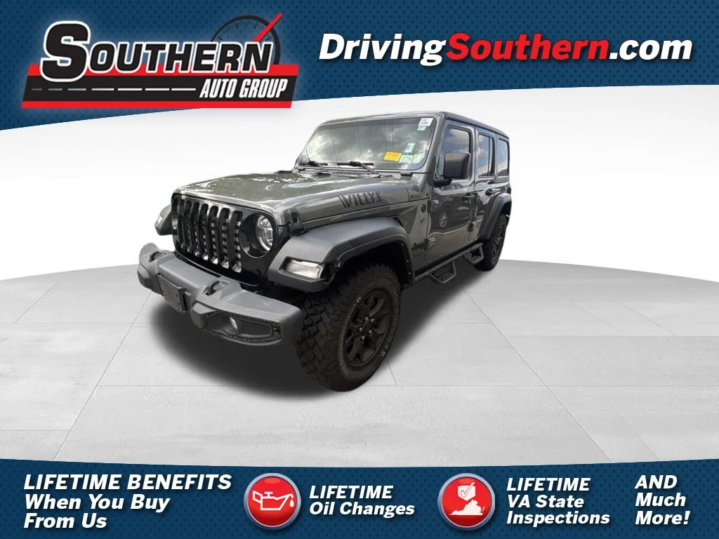 Certified Used 2022 Gray Jeep Unlimited Willys image 1