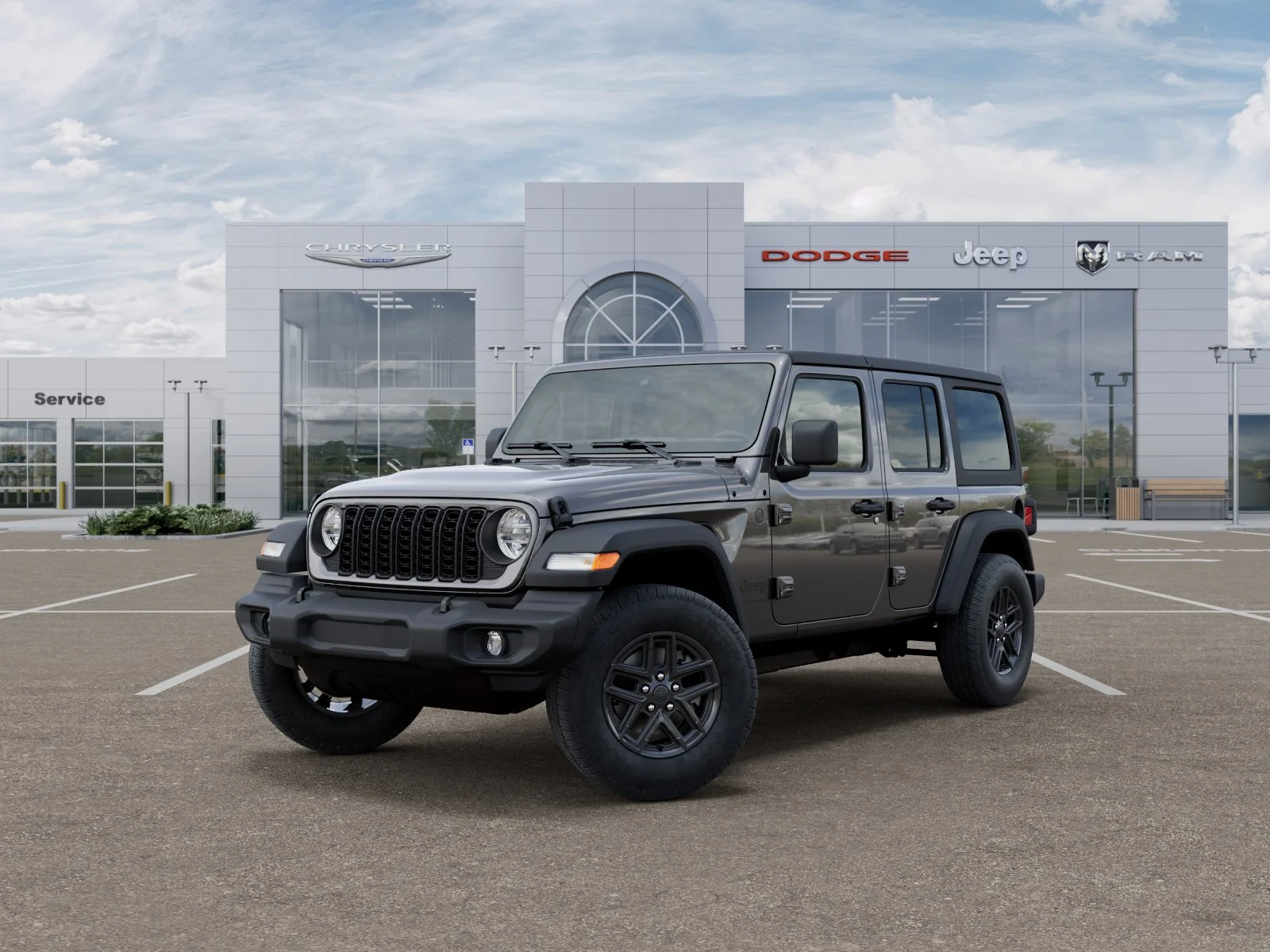 New 2026 Granite Crystal Metallic Clear-Coat Exterior Paint Jeep Sport S image 1