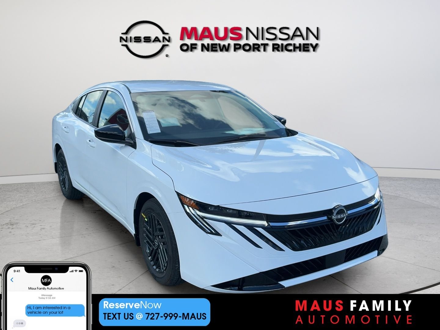 New 2027 White Nissan SV image 1