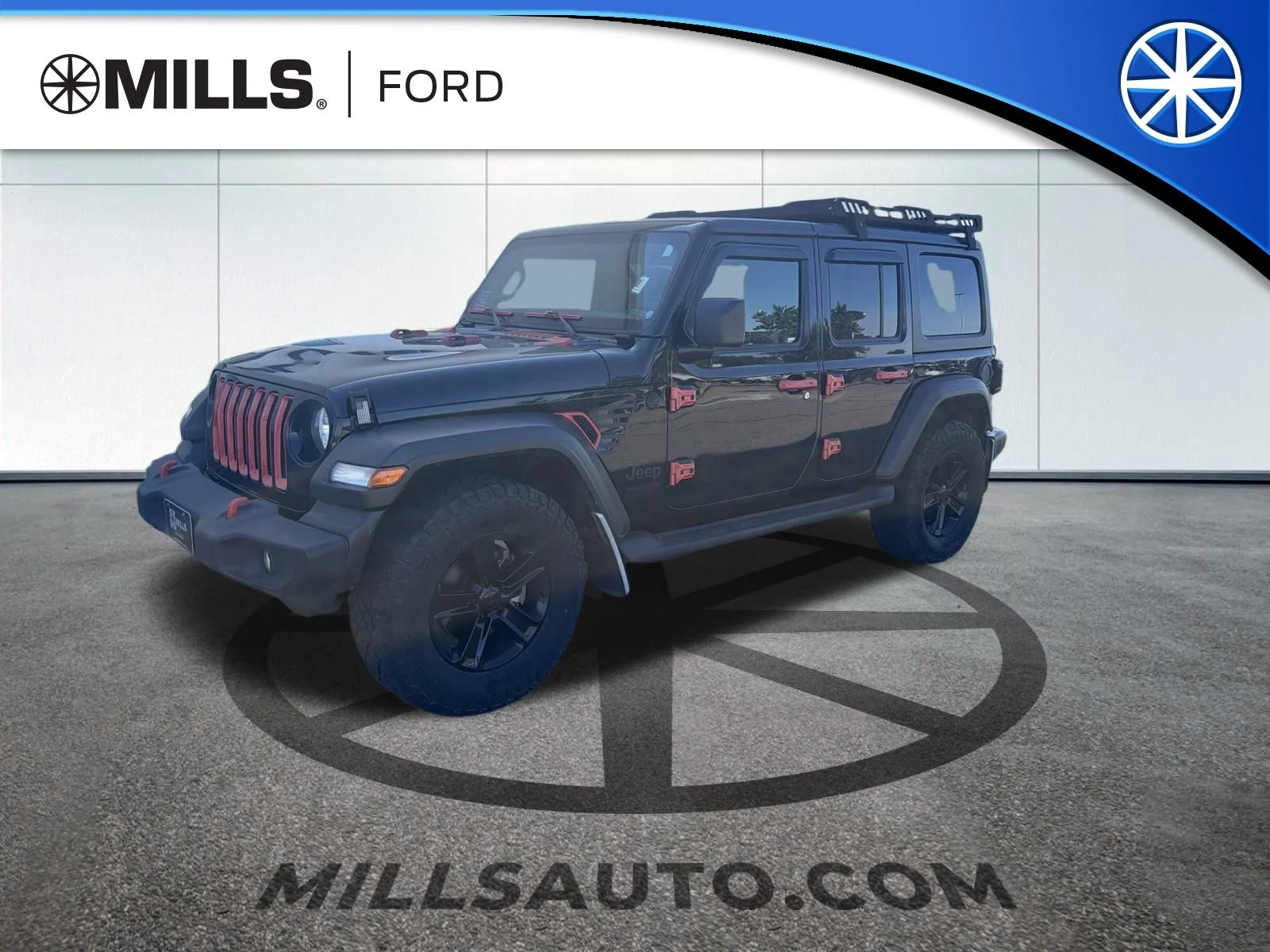 Used 2021 Black Jeep Unlimited Sport Altitude image 1