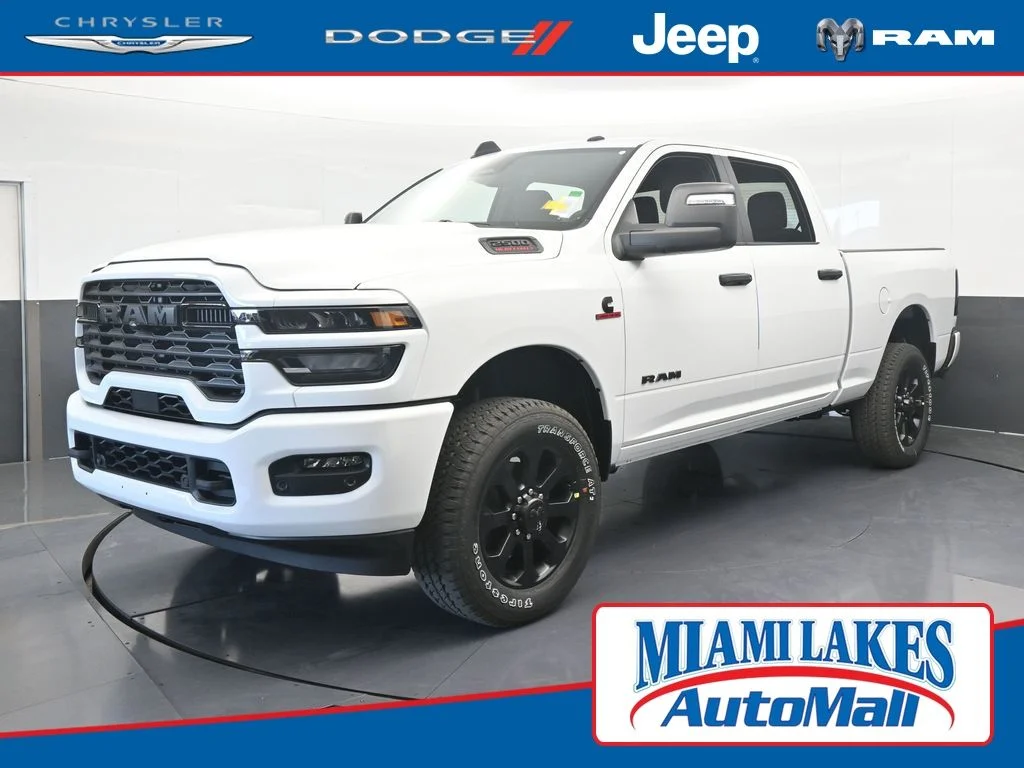 New 2026 Bright White Clear-Coat Exterior Paint RAM Big Horn image 1