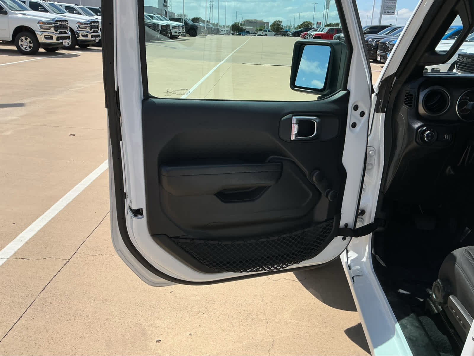 Used 2023 Bright White Clearcoat Jeep Sport image 16