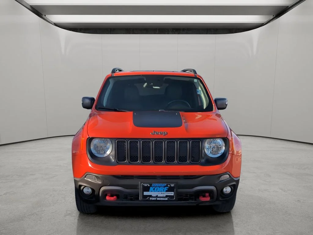 Used 2021 Omaha Orange Clearcoat Jeep Trailhawk image 8