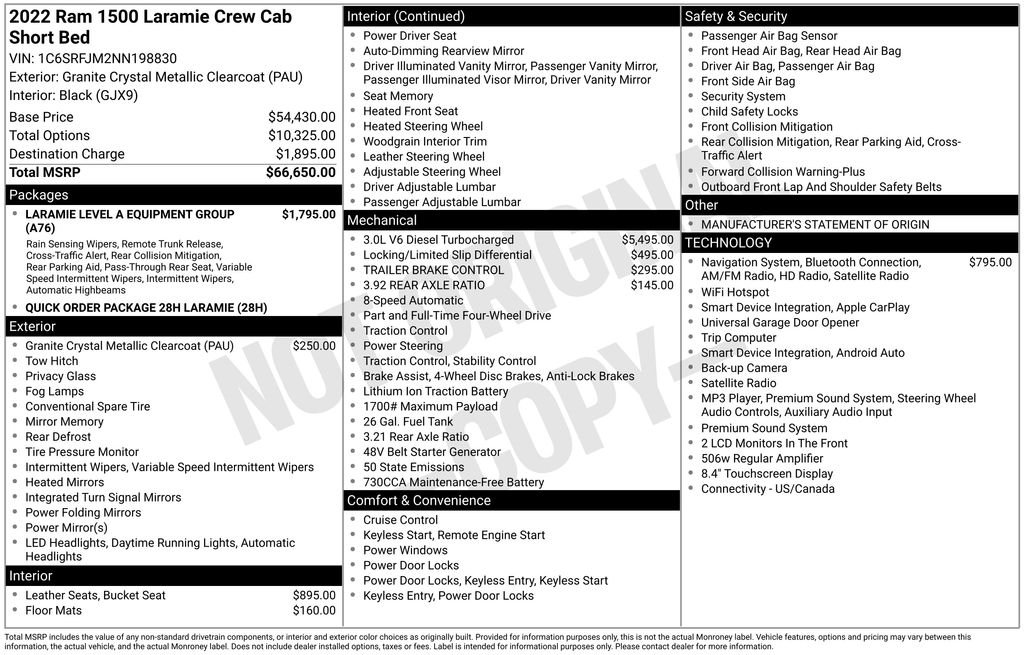 Certified Used 2022 Gray Ram Laramie image 46