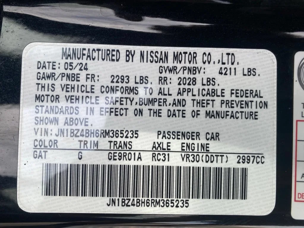 Used 2024 Black Nissan Performance image 29
