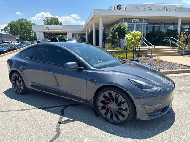 Used 2022 Gray Tesla Performance image 2