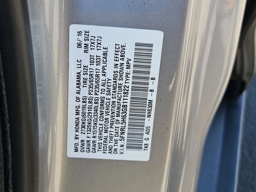 Used 2016 Lunar Silver Metallic Honda EX-L image 32