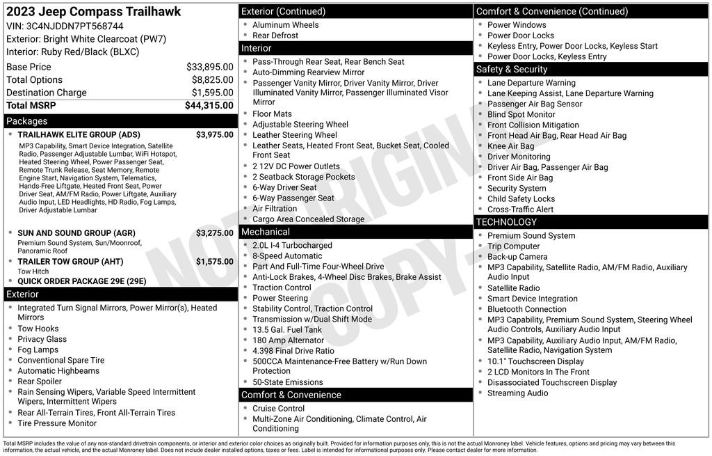 Used 2023 White Jeep Trailhawk image 3