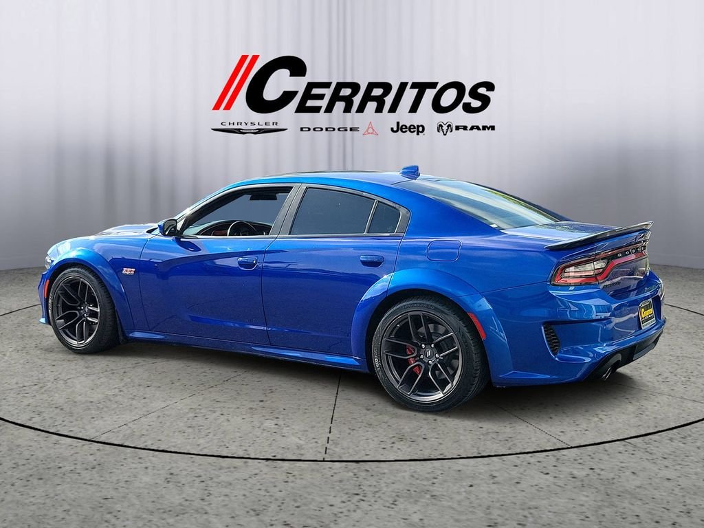 Certified Used 2022 Blue Dodge R/T Scat Pack Widebody image 2